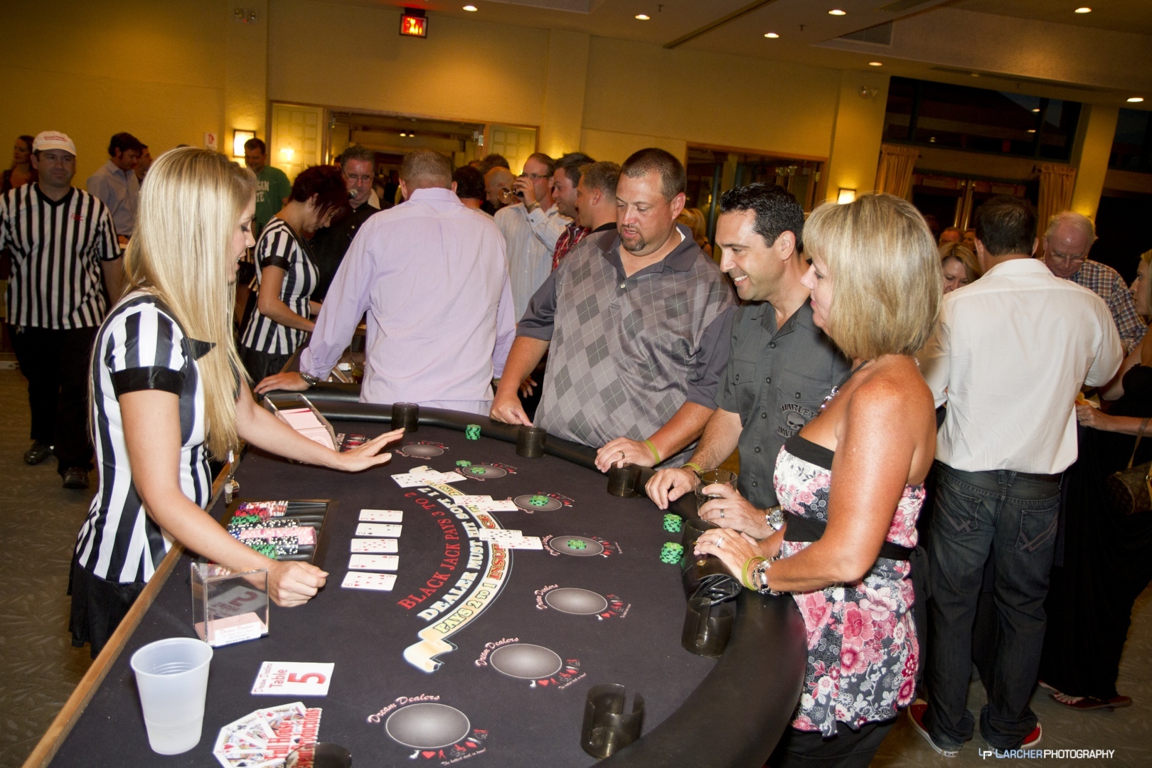 dealer playing blackjack